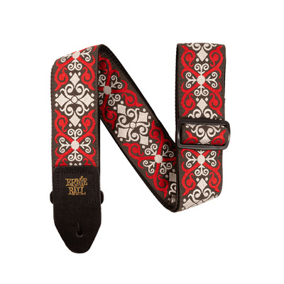 Ernie Ball 4695 Jacquard Guitar Strap - Red Trellis