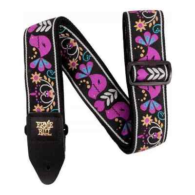 Ernie Ball 5331 Jacquard Guitar Strap - Purple Bird Lupin