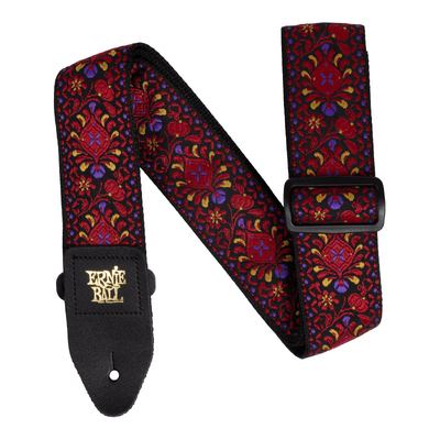 Ernie Ball 5369 Jacquard Guitar Strap - Crimson Royal Bloom