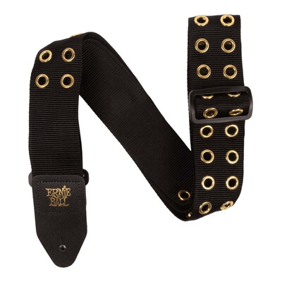Ernie Ball 5398 Premium Guitar Strap - Hole Lotta Metal Gold