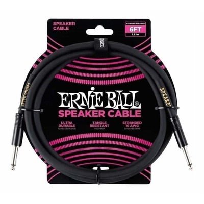 Ernie Ball 6072 6' Straight / Straight Speaker Cable