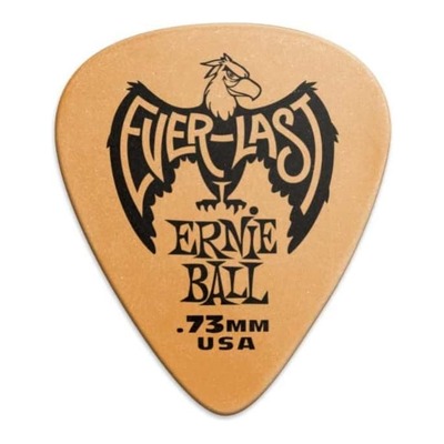Ernie Ball 9190 Orange Everlast Delrin Guitar Picks 0.73mm - 12-Pack