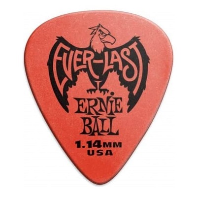 Ernie Ball 9194 Red Everlast Delrin Guitar Picks 1.14mm - 12-Pack