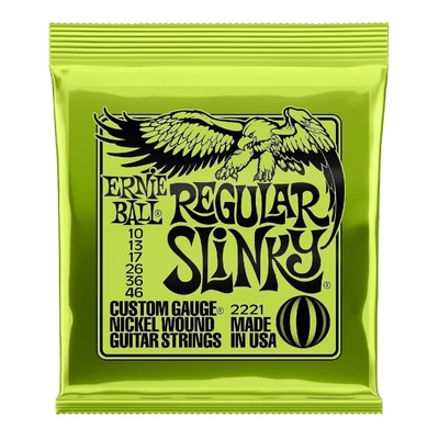 Ernie Ball 2221 Regular Slinky Electric Guitar Strings 10-46