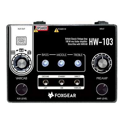 Foxgear HW-103 100W British Classic Vintage Guitar Amplifier Pedal