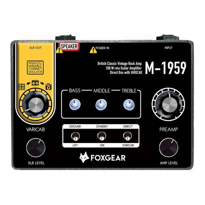 Foxgear M-1959 100W British Classic Vintage Guitar Amplifier Pedal