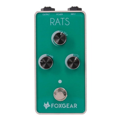Foxgear Rats Classic Distortion Guitar Effects Pedal