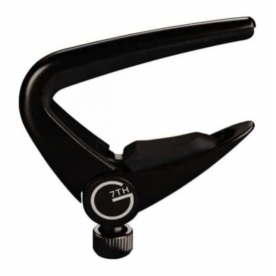 G7th G7NP6BK Newport 6-String Electric and Acoustic Guitar Capo - Satin Black