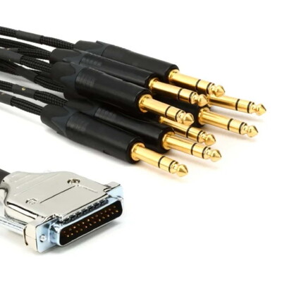 Mogami Gold 8 Way DB-25 to TRS Balanced Snake Cable - 10ft