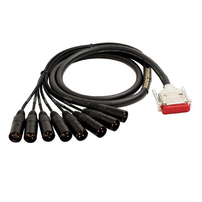 Mogami Gold DB25 to XLR Male Analog Interface Cable - 10ft