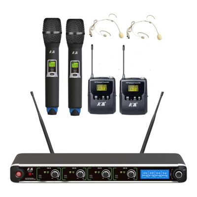 ICM IU-4013 B10-H10 Four Channel Wireless Microphone System