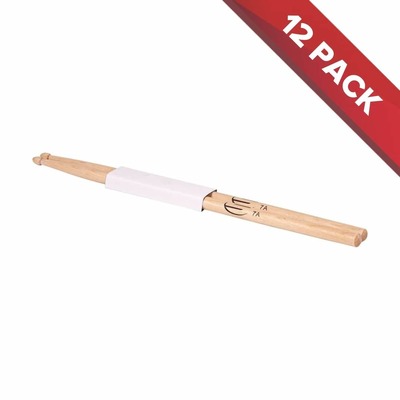 SWAMP 7A Maple Drum Sticks with Wooden Tip - 12 Pack