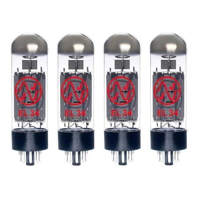 JJ Electronic Power Tubes Valves EL34 - Matched Quad