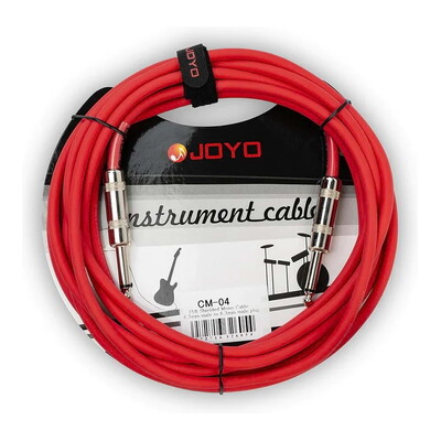 Joyo CM-04 15ft Instrument Lead Shielded Mono Cable - Red