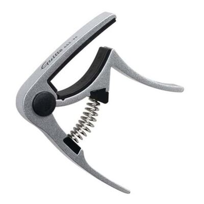 Guitto GGC-06 Capo for Acoustic Guitars and Ukuleles - Silver