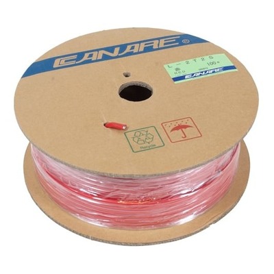 Canare Twisted Pair Microphone Cable - L-2T2S - RED - 100m Roll