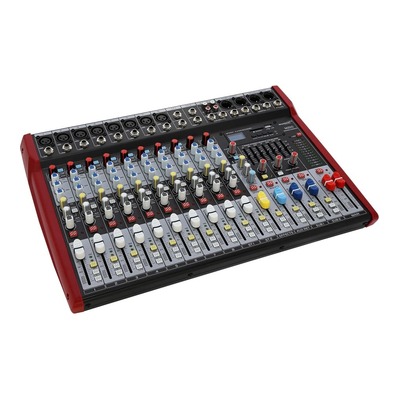 SWAMP 10 Channel Mixing Desk - 8 Mic Preamps - Graphic EQ - Bluetooth