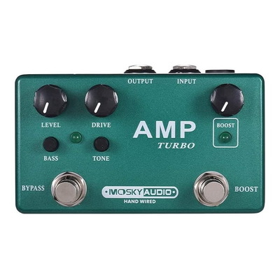 Mosky Amp Turbo 2-in-1 Guitar Effect Pedal Boost and Classic Overdrive Effects