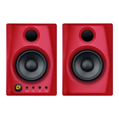 Pair of Monkey Banana Gibbon Air Bluetooth Active 4" Studio Monitors - Red