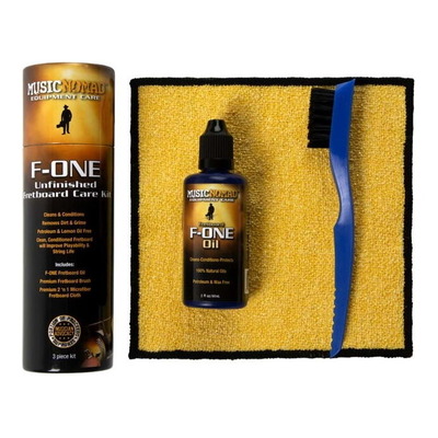 Music Nomad F-ONE Unfinished Fretboard Care Kit - Oil, Cloth and Brush