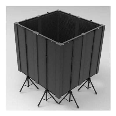Portable Foam Panel Vocal Booth Isolation Package - 1.2m Cube