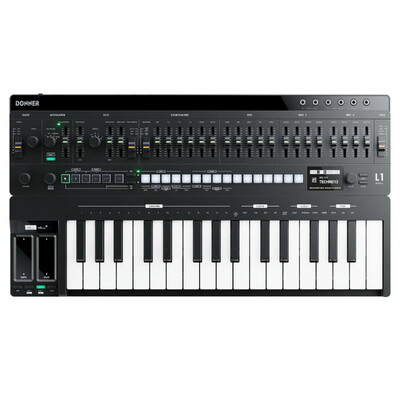 Donner Essential L1 Analog Synthesizer with KB-32M 32-Key Keyboard Pack