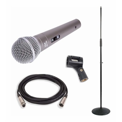 Vocalist Pack - iSK DM-1500 Microphone + Round Base Mic Stand + Cable