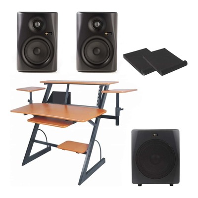 SWAMP Studio Workstation Package - 5" Studio Monitors - 10" Sub - Black