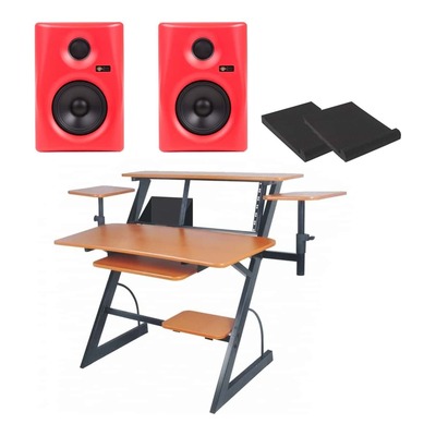 SWAMP Studio Workstation Package - 5" Studio Monitors - Red