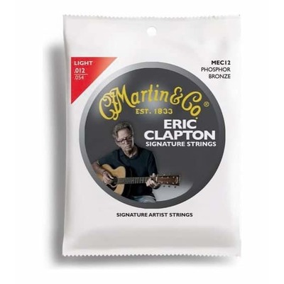 Martin MEC12 Eric Clapton Strings 92/8 Phosphor Bronze Light String Set 12-54