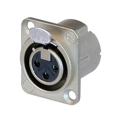 Neutrik NC3FD-LX Female XLR Panel Mount Connector