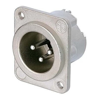 Neutrik NC3MD-LX-M3 Male 3-Pin DLX-Series with M3 Threaded Mounting
