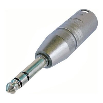 Neutrik NA3MP XLR Male to 1/4" TRS Male Audio Adapter