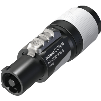 Neutrik NAC3FXXB-W-S powerCON Cable Connector - Power OUT - Grey