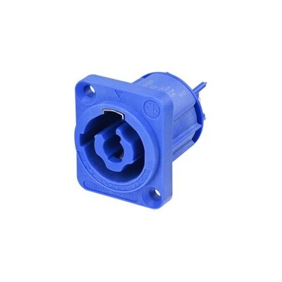 Neutrik NAC3MPXXA powerCON "Power In" Chassis Connector - Blue