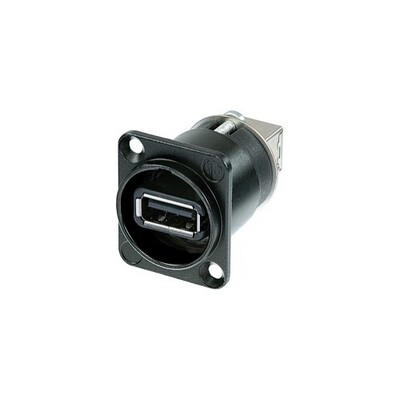 Neutrik NAUSB-W-B USB Socket Connector - Black