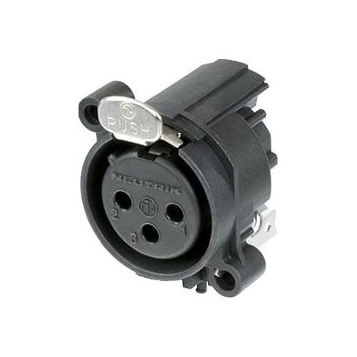 Neutrik NC3FAH1 XLR Female Panel Socket - D-Cup - Locking Tab