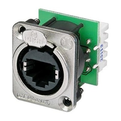 Neutrik NE8FDV-YK etherCON RJ45 Ethernet Panel Mount | RJ45 Cat5e D-Style