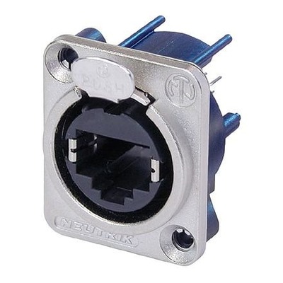 Neutrik NE8FDV etherCON Ethernet Panel Mount | RJ45 Cat6 D-Style