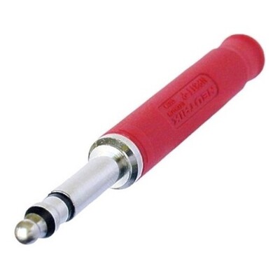 Neutrik NP3TT-P-R Bantam Miniature Jack 3-Pole Connector - Red