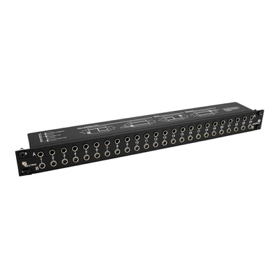 Neutrik NYS-SPP-L1 1/4" TRS Jack Balanced Patch Bay - 19" Rack Mountable