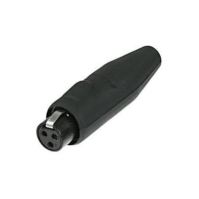 REAN RT3FC-B-W 3-pin Mini XLR(f) Connector - Waterproof Seal