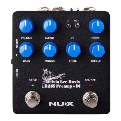 NUX Verdugo Series "Melvin Lee Davis" Bass Preamp and DI Pedal