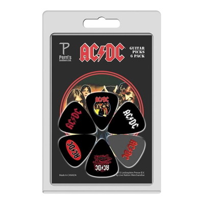 AC/DC #1 Celluloid Guitar Picks - 6 Pack - 0.71mm