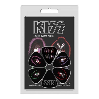 KISS #1 Celluloid Guitar Picks - 6 Pack - 0.71mm