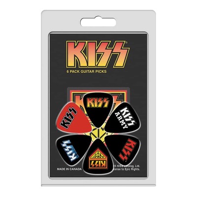 KISS #2 Celluloid Guitar Picks - 6 Pack - 0.71mm
