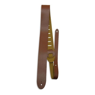 Perri's 2" Leather Guitar Strap with Leather Ends - Tan