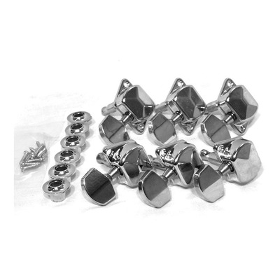 GT LA Series Acoustic / Electric Tuner Machine Heads - Chrome Finish