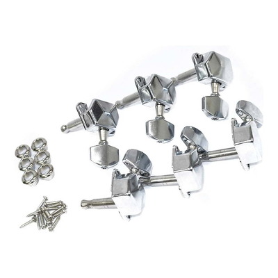 GT Electric Guitar 6-In-line Machines Heads - Chrome Finish