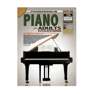 Progressive Piano for Adults - Book/CD/DVD(2)/DVD-Rom